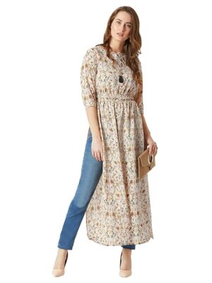 Miss Chase Women's Polyester Floral Relaxed Top